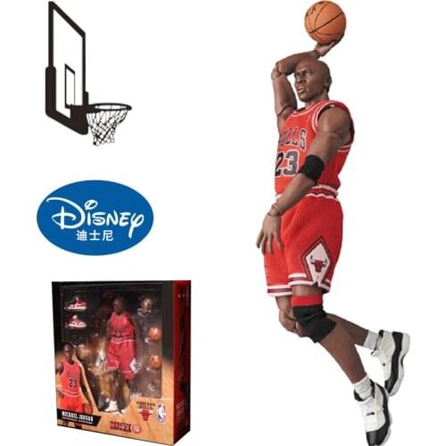Disney Basketball Star Jordan 1/12 Real Clothes No. 23 Action Figure Car Deco Gift Decoration Model Anime Dolls Figurine Toys