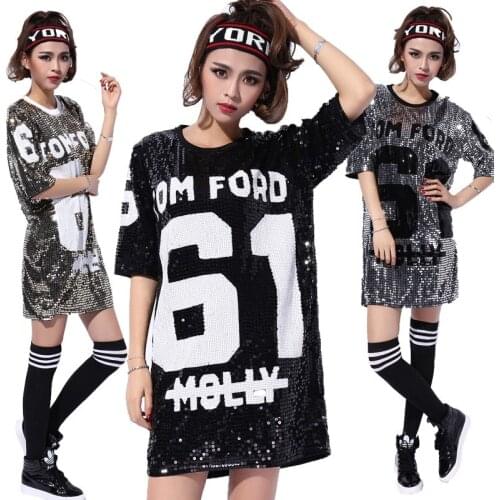 DJGRSTER 2020 New Hot Sale Lady Women Sexy Nightclub Sequins Singer Jazz Hip Hop Dance Costumes Beyonce Bodysuit Bar Dj Clothes