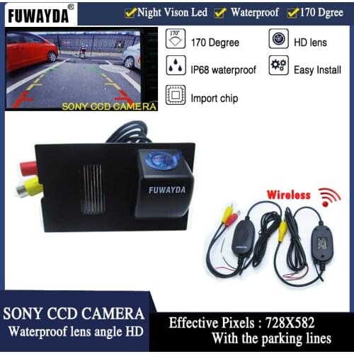 FUWAYDA Wireless CCD 170 Wide Angle HD Night Vision Car Rear View Camera Reverse Backup Color parking Camera forRenault Koleos