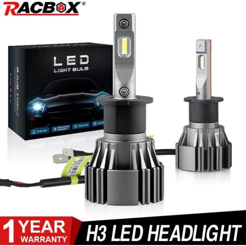 H3 LED Bulb LED Headlight 6000K white 16000LM car led bulbs DC 9-16V High/Low Beam Auto light car accessories