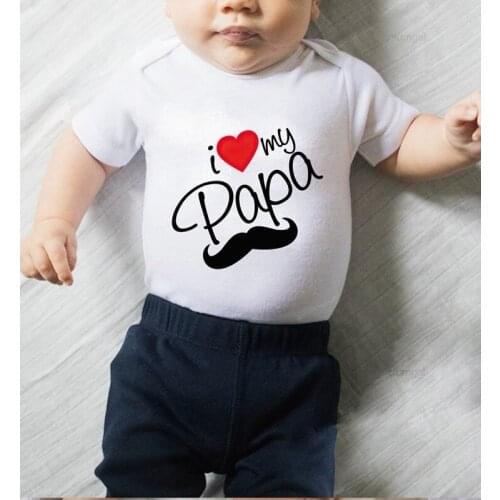 Baby Boy Winter Clothes Newborn Romper Cotton Onesies Baby Clothes Printing Love Papa Toddler Jumpsuits onesies Fall Clothes