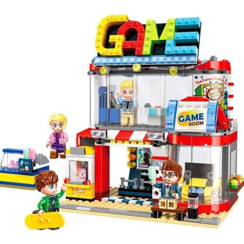 461PCS Enlightenment Building Blocks 1135 Colorful City Cool Play Game Hall Small Particles Assembled Toy Gift