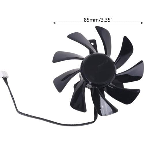 T129215SU RX 570 470D GPU Cooler Video Card Fan for -Sapphire Radeon ITX Graphics Cooling System Replacement