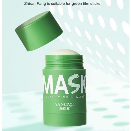 Green Tea Mask Oil Control Stick Mud Mask Acne Clearing Solid Blackhead Fine Pores Mask Cleansing MaskMoisturizing Mask TSLM1