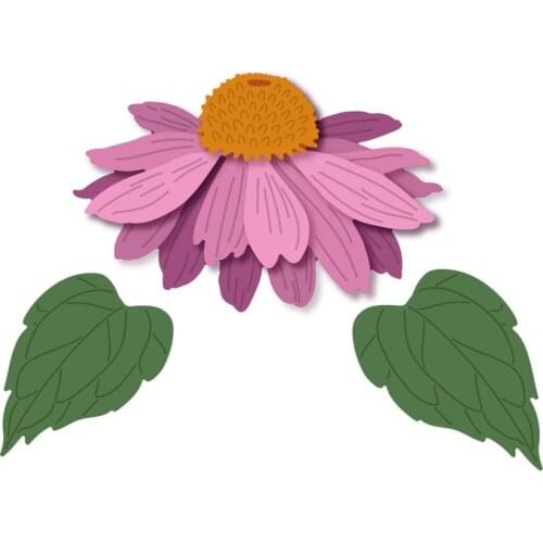 Pretty Cone Flower Metal Cutting Dies Scrapbooking DIY Card Photo Album Making Crafts Stencil Embossing Decoration New Die Cuts