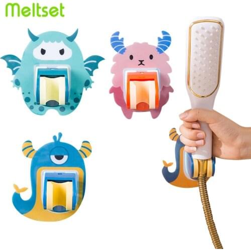 Cute Cartoon Mop Holder NO Trace Wall Mounted Mop Rack Kitchen Bathroom Accessories Storage Rack Broom Hanger