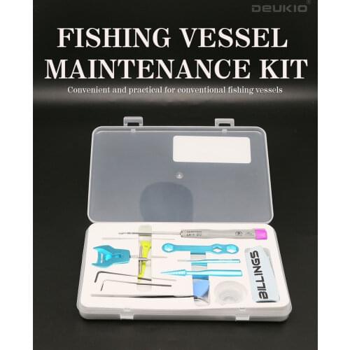 DEUKIO Fishing Reel Vessel Maintenance Kit Tweezers Trapezoidal Reel Wheel Repair Kit Baitcasting Reel Spining Reel Lure