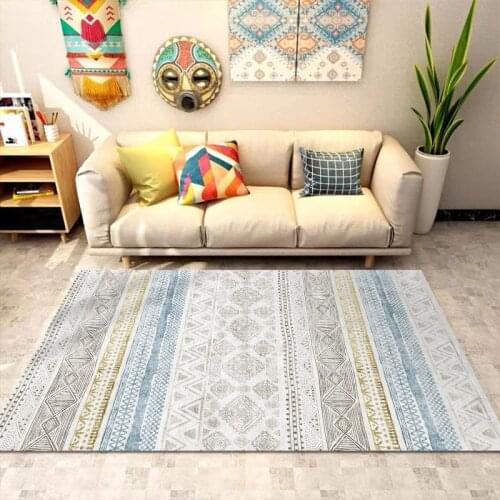 Non-slip Bohemia Parlor Big Area Rugs Kichen Floor Mats Large Carpets Rug for Bedroom Living Room Child Kids Play Mat Home Decor