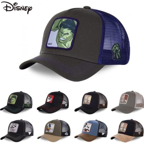 New Brand Anime Marvel Snapback Cap Cotton Baseball Cap Men Women Hip Hop Dad Mesh Hat Trucker Dropshipping