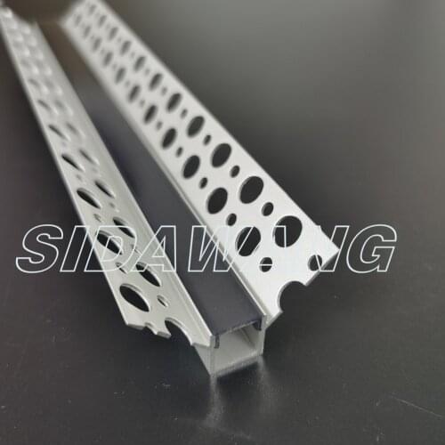 10x 2m Plaster Trimless Recessed Aluminum Drywall Led Profile Channel for 10mm Wall and Ceiling strip SDW058