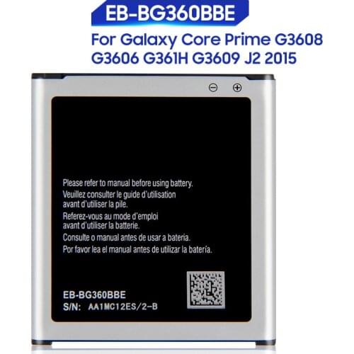 Original Samsung Battery For Galaxy CORE Prime G3606 G3608 G3609 J2 2015 Genuine EB-BG360BBE EB-BG360CBE /CBU/CBZ EB-BG360CBC