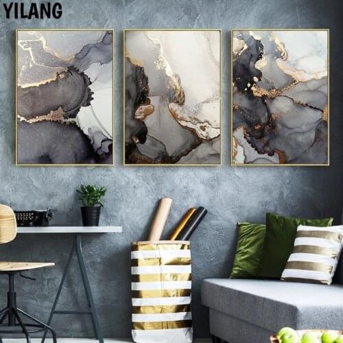 Modern Abstract Colorful Marble Artwork Decor Picture Canvas Painting Wall Art Nordic Design Print And Poster For Home Decor