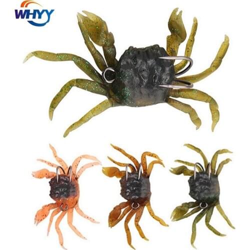 35g10cm Soft Fish Fishing Crab Lures Bait Artificial with Sharp Hooks Simulation Saltwater Lure Fishing Tackle Accessories