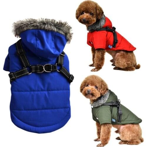 XS-2XL Warm Winter Pet Dog Clothes Pets Puppy Costume French Bulldog Outfit Coat Waterproof Jacket Chihuahua Clothing