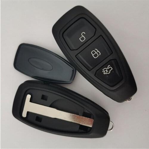 DAKATU Key Shell Cover Fob 3 Buttons For Ford Focus C-Max Mondeo Kuga Fiesta Replacement Smart Remote Car Key Case HU101 Blade
