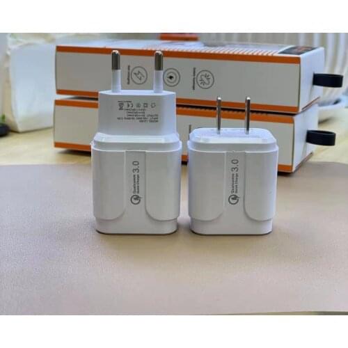 USB Ports 3A Charger Adapter, 1-port 18W EU Charger, Portable Multi Port USB Charger