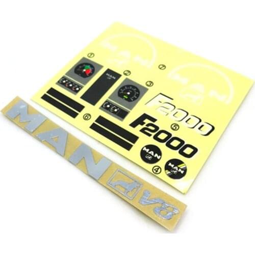 1/14 Rc Toys Tractor Model JX MAN F2000 Interior Instrument Sticker