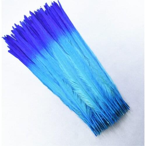 100Pcs/lot Custom Made Two Colors Ringneck Pheasant Tail Feathers for Crafts 40-45cm/16-18" Carnaval Assesoires Plume Decoration