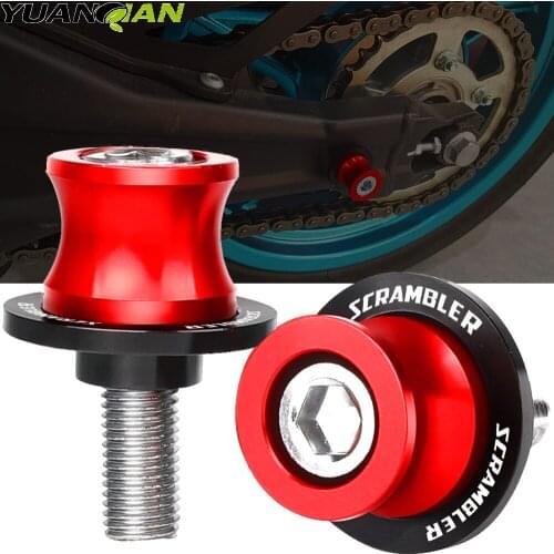 8MM Motorcycle accessories CNC Aluminum Swingarm Spools slider stand screws For BMW RNineT Scrambler 2017 2018 Swingarm Spools