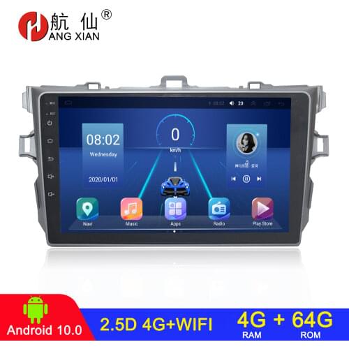 4+64 Car Radio 2 din Android car radio for Toyota Corolla E140/150/2006-2013 Car Multimedia Video car stereo car radio bluetooth