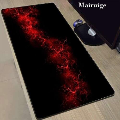 Mairuige 30x80cm 40x90cm Best Free Shipping Red Line Gaming Large Rubber Mouse Pad Keyboard Table Mice Mat Send BoyFriend The