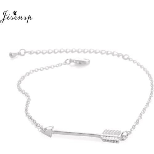 Jisensp Unique One Direction Arrow Charm Bracelets for Women Jewelry Adjustable Pulseras Mujer Friendship Gift Erkek Bileklik