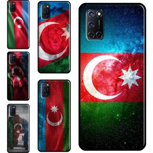 Azerbaijan Flag Case For OPPO A91 A93 A83 A15 A31 A53 A9 A5 2020 F5 Find X3 Pro A52 A72 A3S A5S Cover Capa