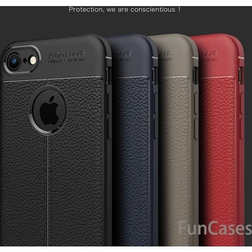 For iPhone 7 Case 8 7 Plus Luxury Shockproof Soft TPU Leather Design Cover For iPhone 8 Case 7 8 Plus 7 Plus Silicon Phone Case