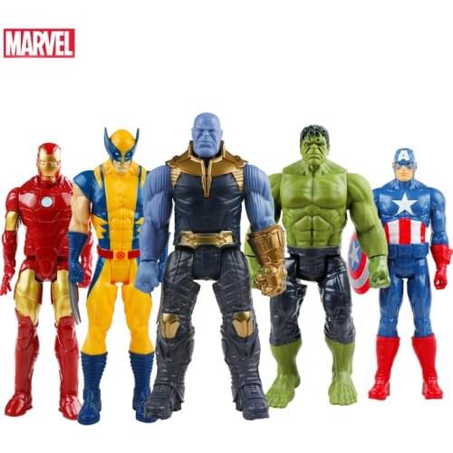 30CM Marvel The Avenger Action Figure Toy Super Hero Model Doll Spiderman Wolverine Thor Captain America Iron Man Model Toy Gift