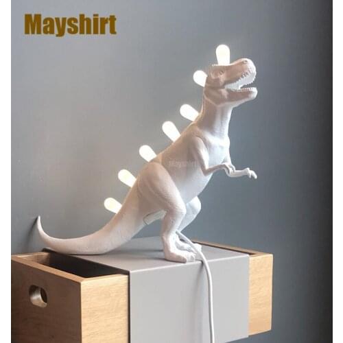 SELETTI JURASSIC Table Lamps Bedroom Modern Resin Dinosaur Animal Desk Lamp Bedside Led Nightstand Light Fixtures Home Art Decor
