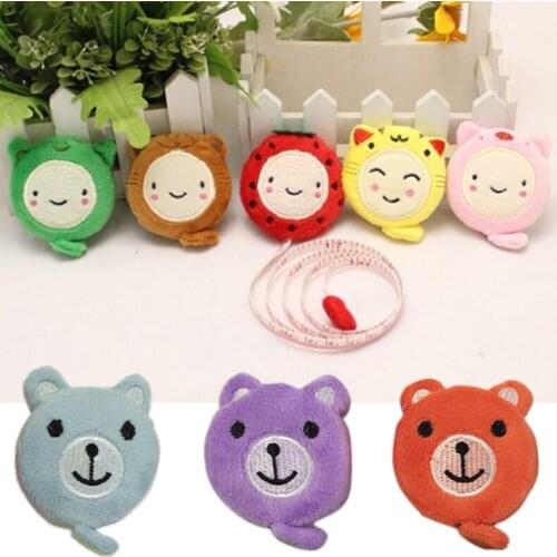 Measure Ruler Retractable Tape Cloth Making Cartoon Plush Animals Shape Creative 1 Pcs Sewing Tool 150cm 60 Inch