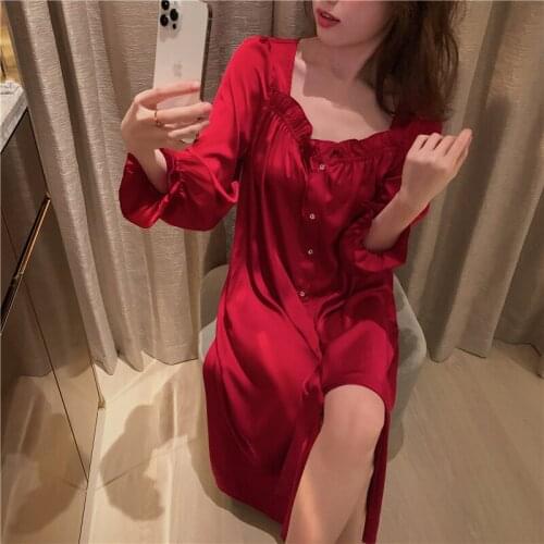 Женские ночные сорочки JUNSRM China At AliExpress