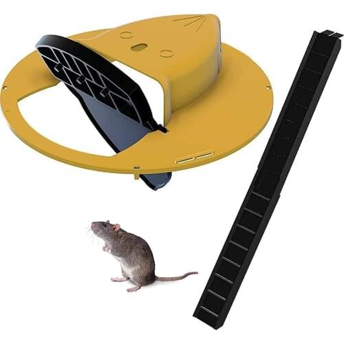 1PCS Flip Slide Bucket Lid Mouse Trap Mouse Bucket Device for Indoor Outdoor Multi Catch Auto Reset Lethal Bucket Trap
