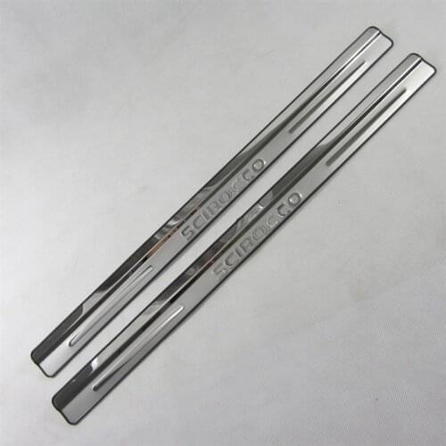 304 stainless steel Scuff Plate / Door Sill For 2011-2015 Scirocco Car styling