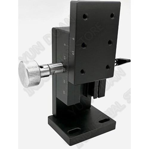 Z Axis 40*60MM Lift Manual Precision Fine Tuning platform adjustment Optical Sliding lifting Dovetail Groove Guide 15mm travel
