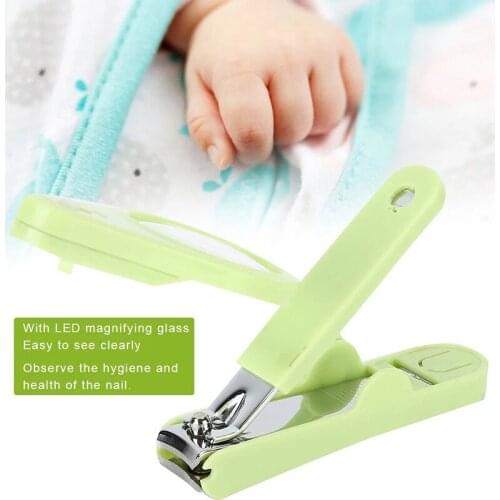 Adult baby Belt Nail Clipper with Magnifier for old man Advanced resin The Elderly Toe and Finger Scissors Knife.#65821
