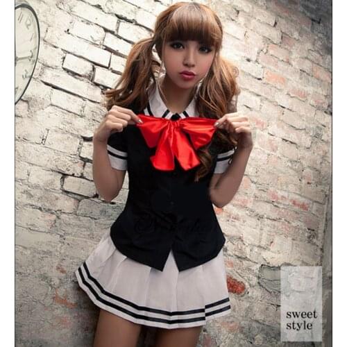 Sexy Japanese Korean Girls School Uniform Woman Sailor JK Suit Anime Cosplay Costumes Students Teen Girls Pleated Skirt