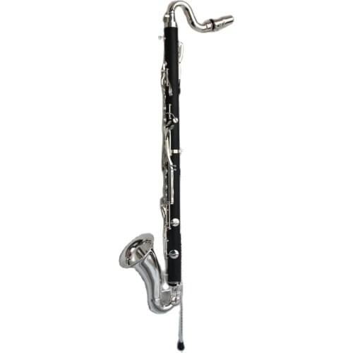 Professional Ebonite body Wood texture Nickel plated LOW E Bass Clarinet