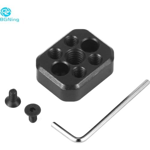 Aluminum Alloy Handheld Gimbal Extension Module Durable Adapter Plate Mount 1/4 3/8 for DJI Ronin-S Camera Stabilizer Accessory