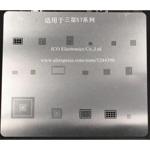 For Samsung S7 IC BGA Stencil Reballing BGA Direct Heating Template Tin