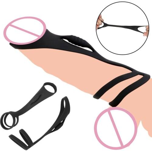 Third Ring Penis Ring Delay Ejaculation Sex Toys for Men Cock Ring Silicone Penis Enlargement