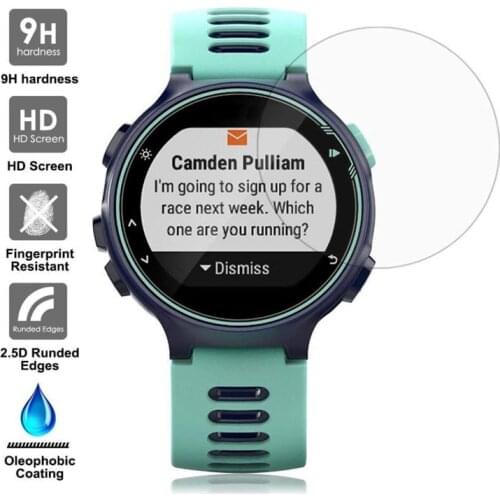 Ultra Clear Tempered Glass Protective Film Guard For Garmin Forerunner 735 735XT Watch Toughened Display Screen Protector Cover