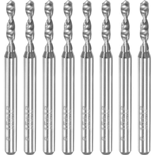 Uxcell PCB Drill Bits Tungsten Carbide Spiral Flute CNC Engraving Print Circuit Board Micro Drill Bit Tool