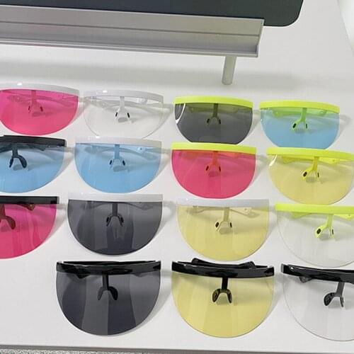 Bikes Glasses Eye Shield Visor Wrap Shield Large Mirror Sunglasses Half Face Shield Guard Protector Face Mask Goggles Bicycle