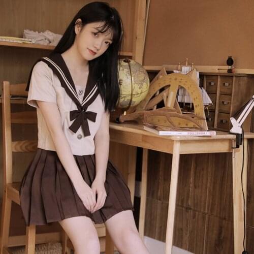 JK Uniform Skirt Genuine Suit Japanese Sailor Suit College Female Student Uniform Japanese School Uniform Sailor Costume