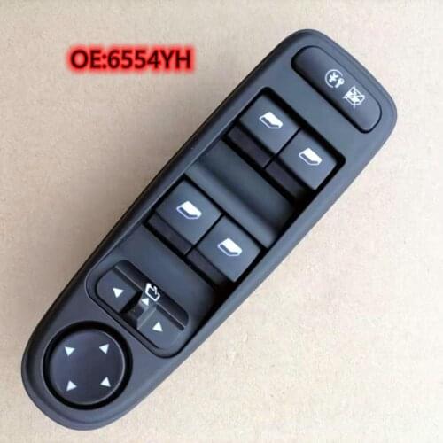 1PC Drivers Power Window Mirror Switch For Citroen C4 Grand Picasso 2007-2014 OEM 96639383ZD 6554.YH 6554YH 6554 YH