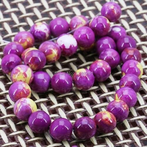 10mm Special Riverstones Rain Flower Rainbow Gems Loose Stone Round DIY Beads Fashion Jewelry making Accessories Crafts 15inch