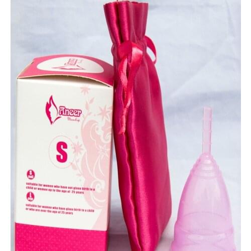 2Pcs Lady menstrual cup medical grade silicone cup feminine hygiene products health care Lady Menstruation vagina care S/L