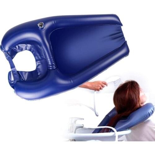 2 Pack PVC Inflatable Shampoo Basins Salon Portable Shampoo Pad Sink Hair At Home Folding Hairdressing Head Tray Bathtubs