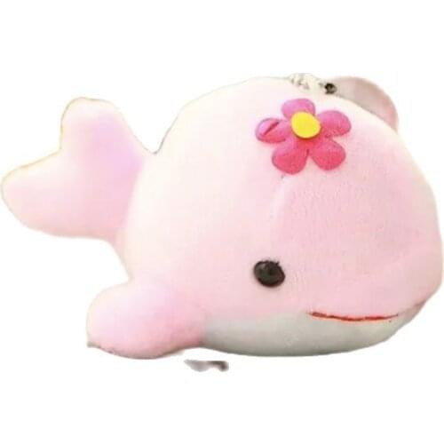 5 Colors Sweet 12cm Dolphin Doll Key chain Small Plush Stuffed Toy Gift Doll